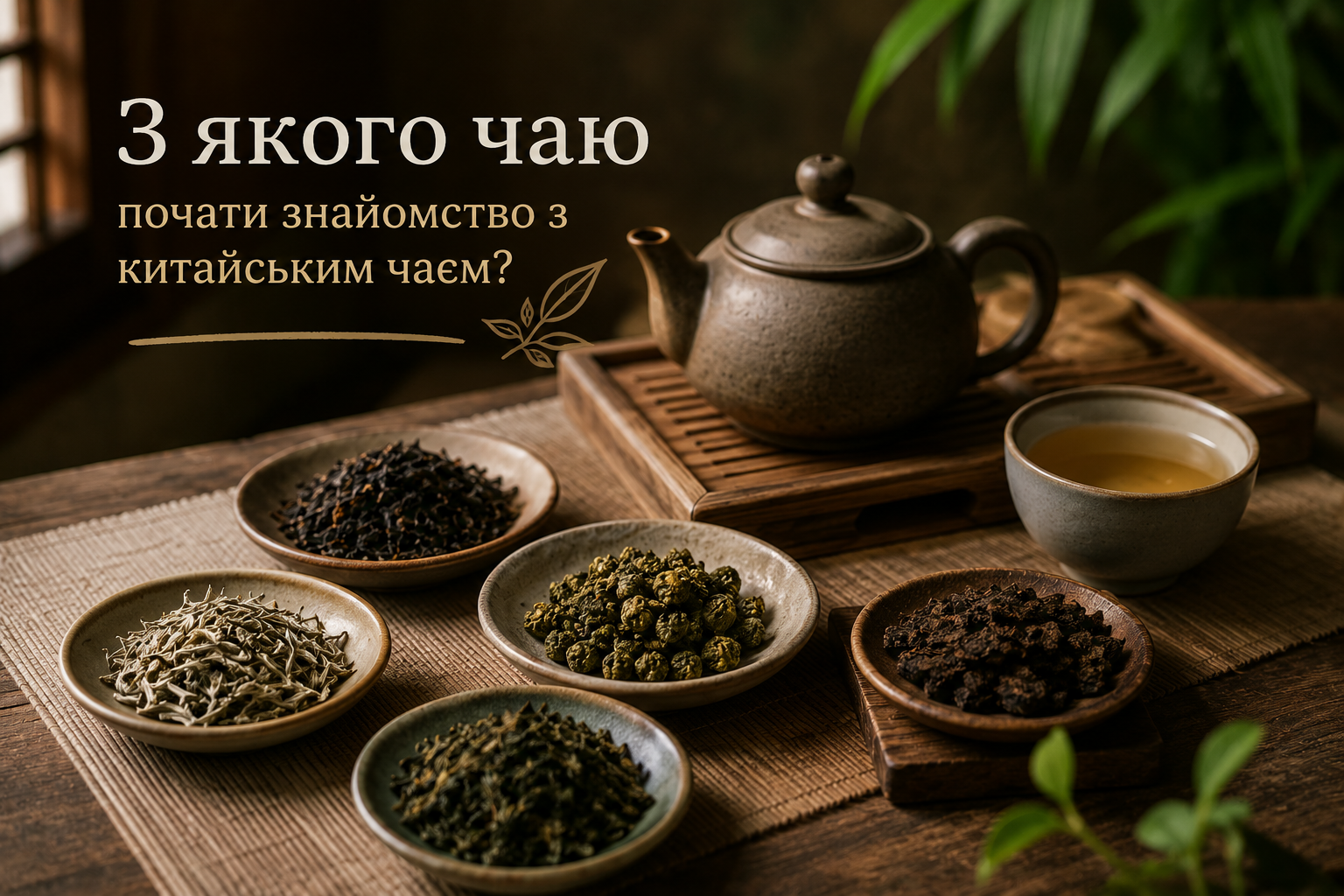 З якого чаю почати знайомство з китайським чаєм