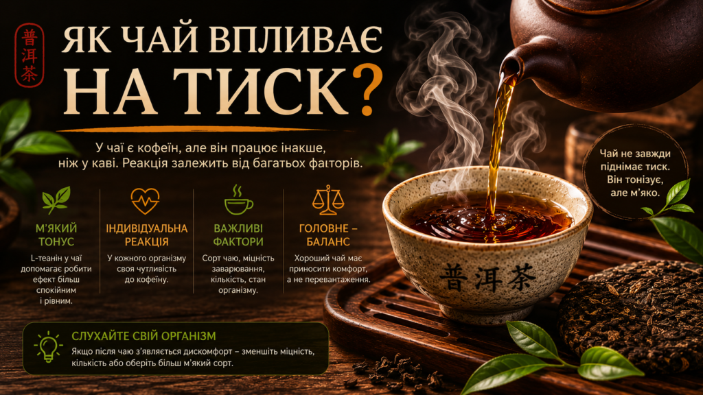 Як чай впливає на тиск
