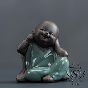 Фігурка чайна маленький чернець маленький Будда Нічого не чую