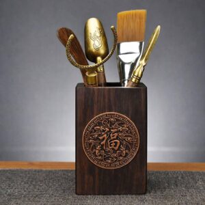 Набір чайних інструментів у дерев’яному блоці 6 предметів